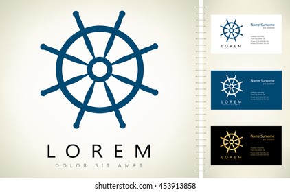 steering wheels logo vector