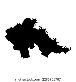 Stefan Voda district map, province of Moldova. Vector illustration.