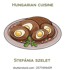 Stefania Szelet is a traditional Hungarian dish featuring tender beef, smoky bacon, and hearty vegetables, slow-cooked to perfection.