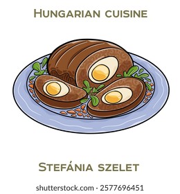 Stefania Szelet is a traditional Hungarian dish featuring tender beef, smoky bacon, and hearty vegetables, slow-cooked to perfection.