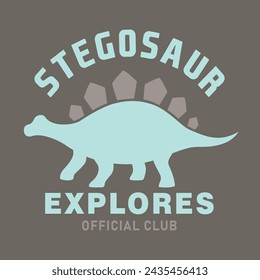 Stegosaur Graphic tees design for tshirt print