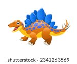 Stegosaurus Cute Cartoon Character Design
