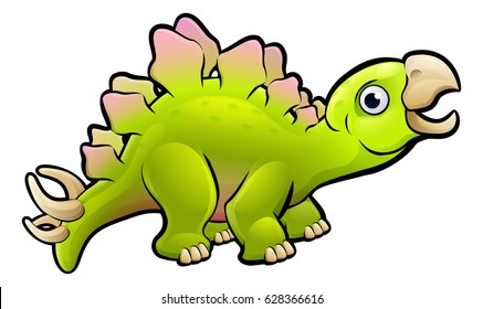 A stegosaurus dinosaur animals cartoon character
