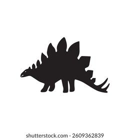 stegosaurus dinosaur, dinosaur silhouette image