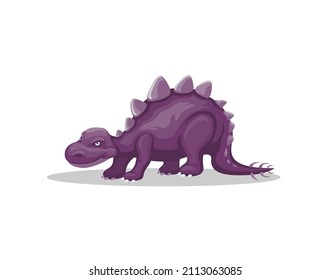 Stegosaurus dinosaurus species character illustration vector