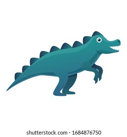 Stegosaurus icon. Cartoon of stegosaurus vector icon for web design isolated on white background