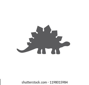 Stegosaurus icon. Vector dinosaur icon. Vector stegosaurus illustration. 