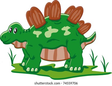 stegosaurus in isolated