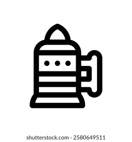 Stein. Editable stroke vector icon.