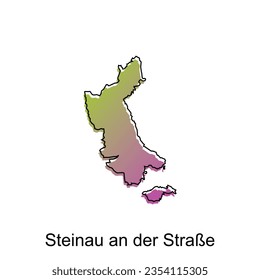 Steinau An Der StraBe City Map Illustration Design, World Map International vector template with outline graphic