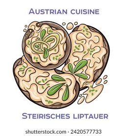 Steirisches Liptauer is a spreadable cheese made from Liptauer cheese, quark, butter, and various spices. It is a popular dish in Styria, Austria, and is often served with bread, crackers, or pretzels