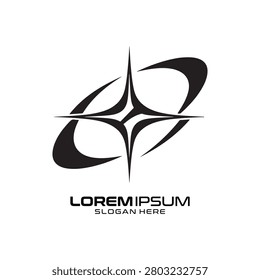 Stellar Orbit logo displays a dynamic celestial intersection of rings and sharp points, embodying movement and stellar energy, created with a clean minimalist aesthetic perfect for space exploration agencies, astronomy education platforms, or futuristic aviation technology firms looking for a professional and sophisticated visual identity.
