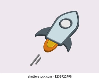 Stellar (XLM) 3D vector illustration