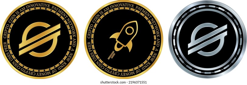 ilustraciones vectoriales de monedas estelar-xlm. 3.ª ilustración