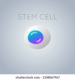 stem cell logo icon design, medical vector illustration