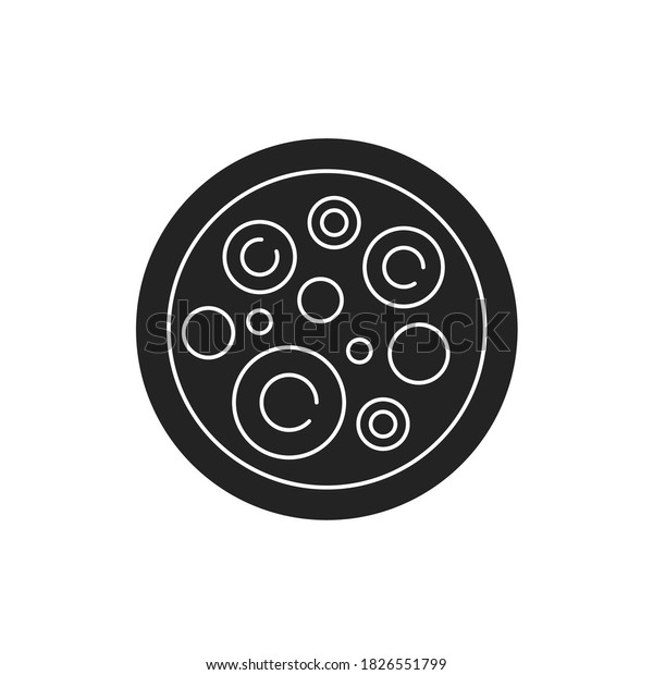 Stem\
cells black glyph icon. Cells that can differentiate into other\
types of cells. Can also divide in self-renewal to produce more\
cells. Pictogram for web page, mobile app,\
promo.