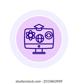 STEM Bildung Symbol, Wissenschaft, Technologie Bildung, Ingenieurwissenschaften , Mathematik Ausbildung Linie Symbol, editierbare Vektorsymbol, Pixel perfekt, Illustrator ai-Datei