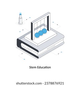 Stem Education isometric stock illustration. EPS File