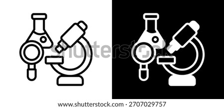 Stem Labs Icon whiteblack Vector Illustration