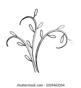 stem with leaves icon