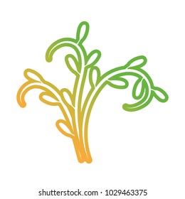 stem with leaves icon