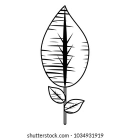 stem with leaves icon