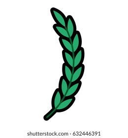 stem with leaves icon