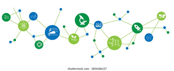 Stem – science, technology, engineering, mathematics– vector