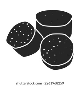 Stem sugar cane vector icon.Black vector icon isolated on white background stem sugar cane.
