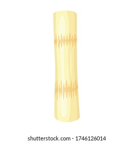 Stem sugar cane vector icon.Cartoon vector icon isolated on white background stem sugar cane.