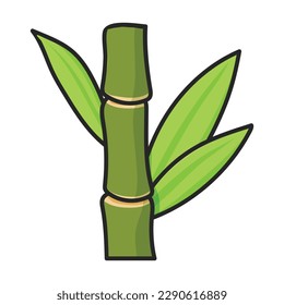 Stem of sugar cane vector icon.Color vector icon isolated on white background stem of sugar cane .