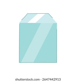 Caricatura de plataforma de vidrio sin tallo. Champán de cristal, vaso de flauta, vaso de vidrio sin tallo Stemware Bordeaux Signo de plataforma de vidrio sin tallo. símbolo aislado Ilustración vectorial