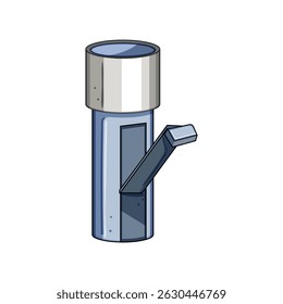 Dibujos animados de la linterna de manivela de mano sin tallo. Champán de cristal, vaso de flauta, vaso de mano sin tallo Bordeaux Signo de la linterna de manivela sin tallo. símbolo aislado Ilustración vectorial