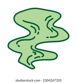 stench smell color icon vector. stench smell sign. isolated symbol illustration