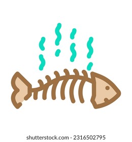stench smell color icon vector. stench smell sign. isolated symbol illustration