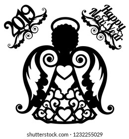 stencil angel for laser cutting