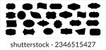 Stencil badge icon isolated Frame border vector stock illustration EPS 10