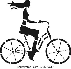 Stencil cyclist