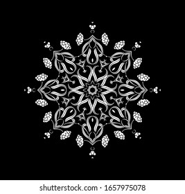 Stencil design, decorative element  for papercut, scrapbook