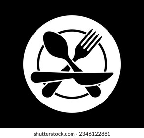 Stencil Gabelschnur-Symbol Food Clip Art Vektorgrafik EPS10