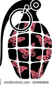 stencil of glamour grenade