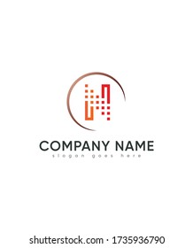 A stencil letter N graffiti style logo template, Vector logo for business and company identity 