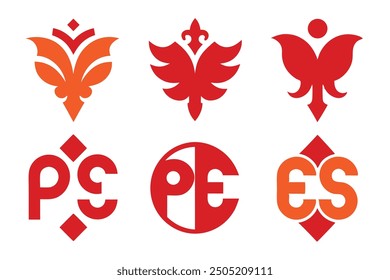 Stencil logo vibrant illustration for colorful and engaging brand design
