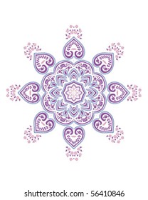 Stencil Mandala Indian Design