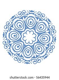 Stencil Mandala Indian Design