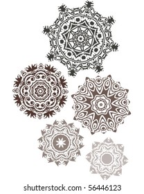 Stencil Mandala Indian Design