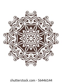 Stencil Mandala Indian Design