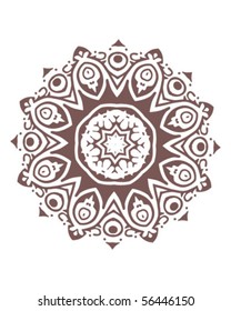 Stencil Mandala Indian Design