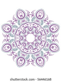 Stencil Mandala Indian Design