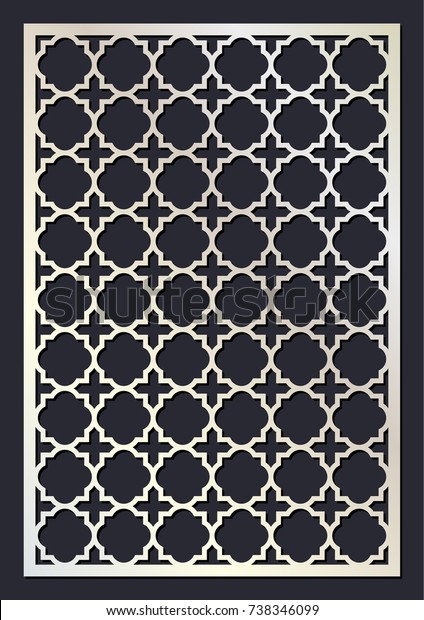 Stencil Moroccan Trellis Laser Cut Vector Stock Vector Royalty Free 738346099,Simple Indian Wooden Dressing Table Design